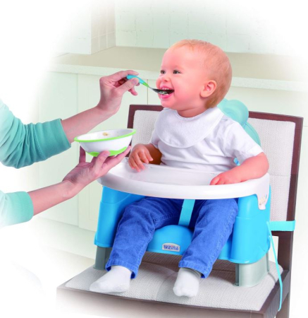 Scăunel de masă portabil tip ursuleț pentru bebeluși și copii [4]