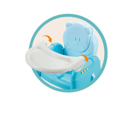 Scăunel de masă portabil tip ursuleț pentru bebeluși și copii [1]