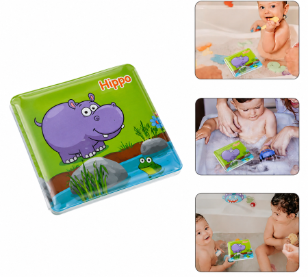 Set 2 cărticele de baie Hippo & Sea Life pentru bebeluși [2]