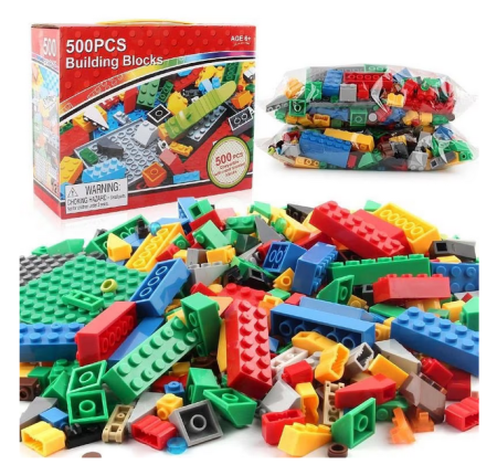 Set 500 de piese de construit pentru copii – blocuri creative educative 6 ani + [1]