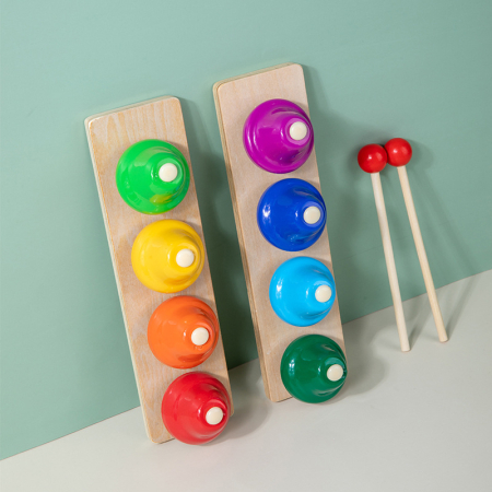 Set 8 clopoței muzicali pentru copii – 8 note, multicolor, 3+ ani [3]