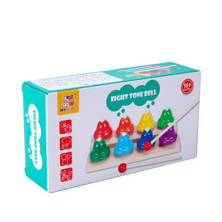 Set 8 clopoței muzicali pentru copii – 8 note, multicolor, 3+ ani [4]