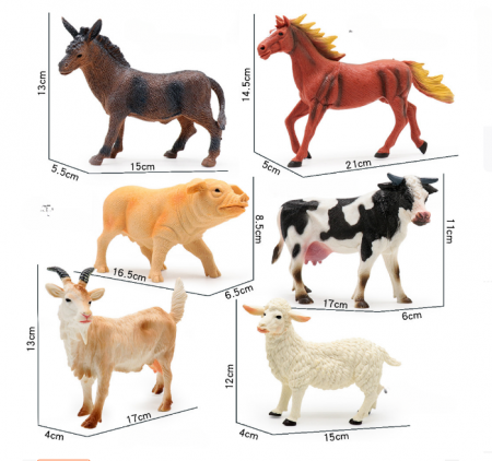 Set animale mari de la ferma – 6 piese (16 - 22 cm) [1]