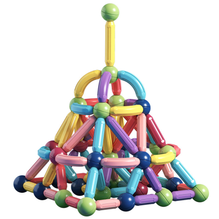 Set bețișoare magnetice pentru construcții creative Magnetic Sticks, 127 piese [1]