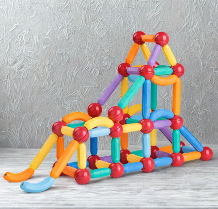 Set bețișoare magnetice pentru construcții creative Magnetic Sticks, 80 piese [1]