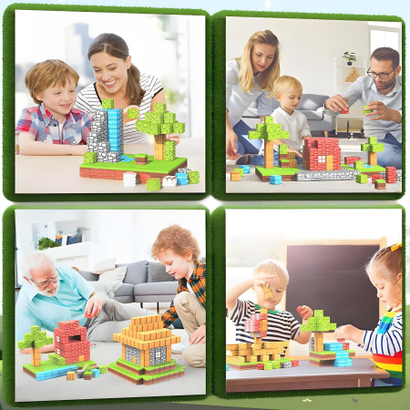 Set blocuri magnetice de construcție - 300 de piese [1]