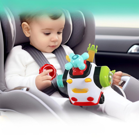 Set Busy Board modular pentru copii – 10 piese cu mașinuță și activități senzoriale 12+ [2]