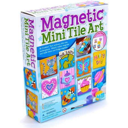 Jucarii Interactive & Sensoriale - Set creativ pentru pictură pe plăcuțe magnetice – Creează și personalizează magneți de frigider
