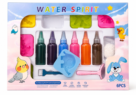 Recomandari Zuki - Set creativ Water Spirit cu 6 culori și matrițe tematice – Kit pentru figurine gelatinoase colorate