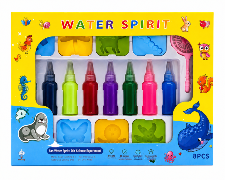 Recomandari Zuki - Set creativ Water Spirit cu 8 culori și matrițe marine – Kit pentru figurine gelatinoase colorate
