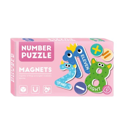 Busy Book & Carti Interactive - Set cu cifre si simboluri magnetice