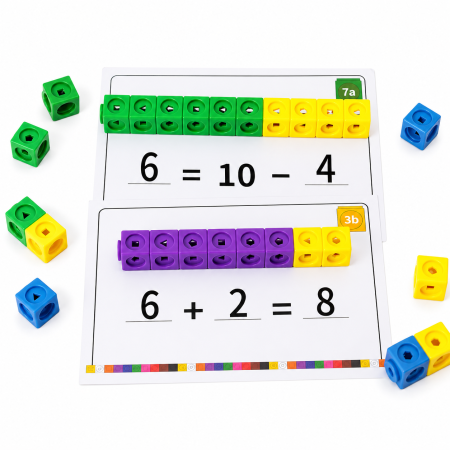 Set cuburi educative – 146 piese colorate pentru învățare și construcție [4]