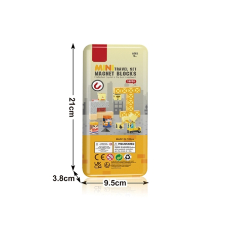 Set Cuburi Magnetice Travel, Joc Construcție STEM 3+ | ZukiToys [2]