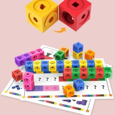 Set cuburi matematice 144 piese pentru învățare STEM și dezvoltare logică prin joacă [2]