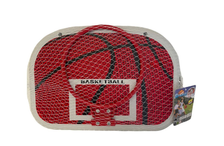 Set de baschet pentru copii cu minge și coș reglabil pentru joacă în aer liber [1]