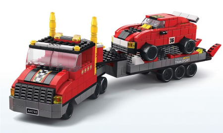 Toate Jucariile pentru Copii - Set de construcție camion de tractare 6 în 1 cu 1000 piese