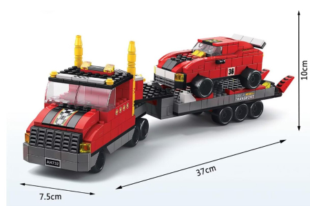 Set de construcție camion de tractare 6 în 1 cu 1000 piese [3]