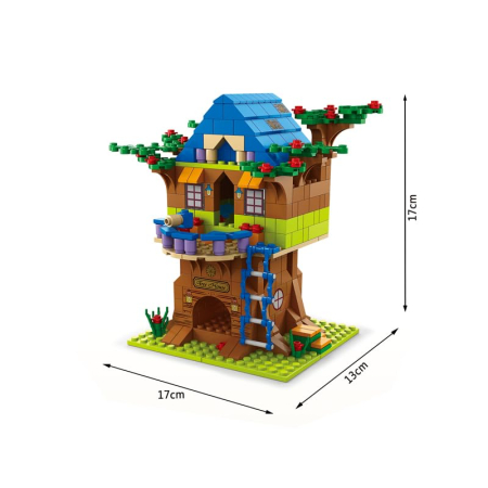 Set de construcție căsuță în copac 6 în 1 cu 1000 piese [2]