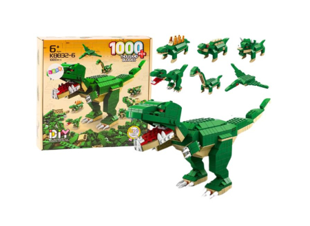 Set de construcție dinozauri 6 în 1 pentru copii cu 1000 piese [3]
