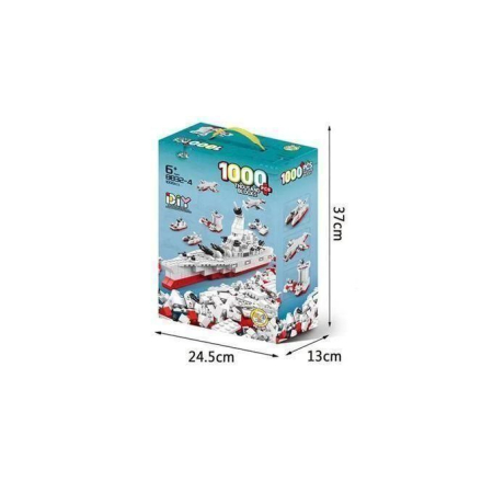 Set de construcție navă militară 6 în 1 cu 1000 piese [3]
