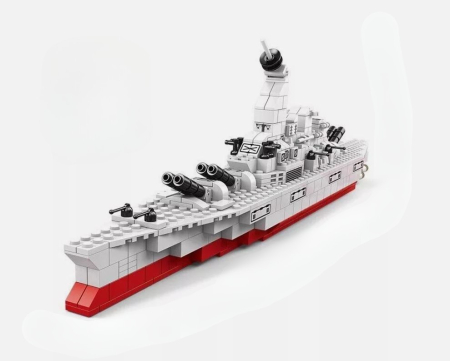 Toate Jucariile pentru Copii - Set de construcție navă militară 6 în 1 cu 1000 piese