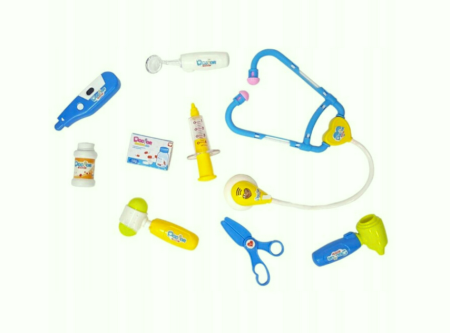 Set de joacă Doctor – 9 elemente cu valiză albastră [1]
