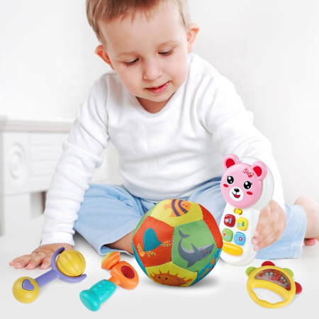 Set jucării senzoriale pentru bebeluși - 7 piese cu elemente interactive [1]