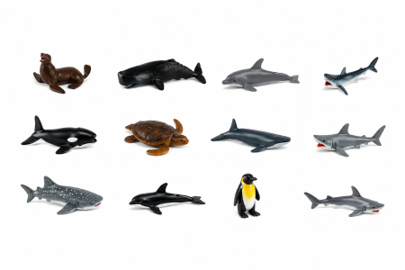 Set educativ animale marine cu proiector și figurine [2]