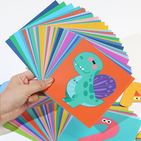 Set educativ cu 40 de fișe pentru decupaj – Animale, vehicule și forme colorate [2]