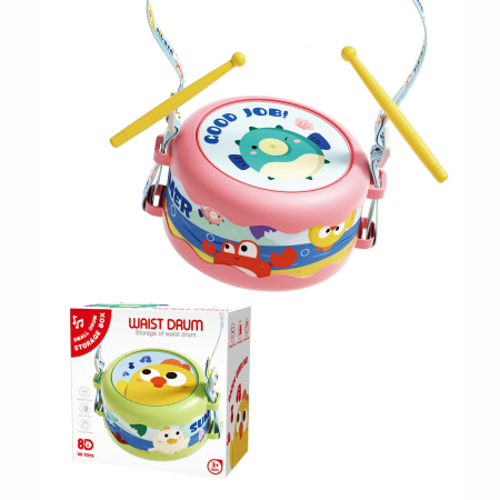 Jucarii pentru Baieti - Set instrumente muzicale copii 5 piese – tobă, xilofon, maracas, tamburină și corn