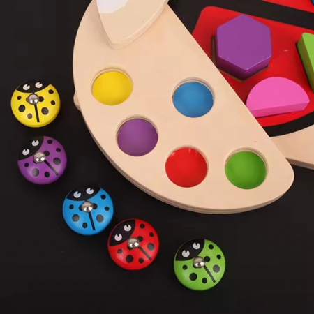 Set Joc Buburuza Magnetic Montessori cu Forme Geometrice [3]