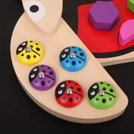 Set Joc Buburuza Magnetic Montessori cu Forme Geometrice [2]