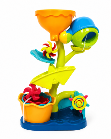 Joaca de Vara & Apa - Set jucării de apă cu rotițe interactive – 5 piese colorate
