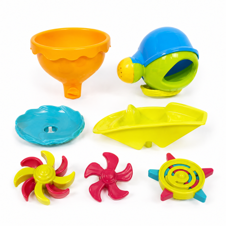 Set jucării de apă cu rotițe interactive – 5 piese colorate [1]