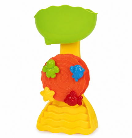 Set jucării de plajă cu roată de apă și accesorii – 6 piese colorate pentru nisip [2]