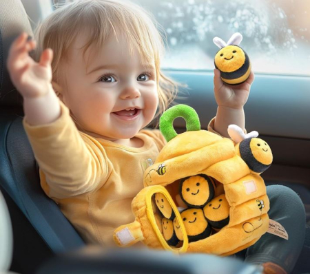 Jucărie Senzorială Montessori Pentru Bebeluși - Stupul cu albine [2]