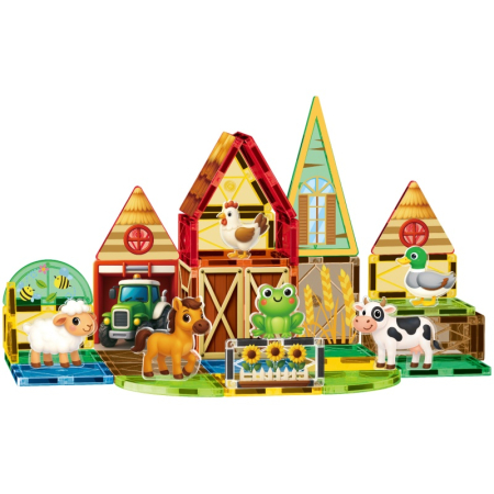 Set magnetic de construcție tip magnetic „Fun Farm Set”, 54 piese [1]