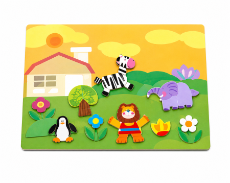 Set magnetic educativ cu animale și forme – 117 piese creativ [1]