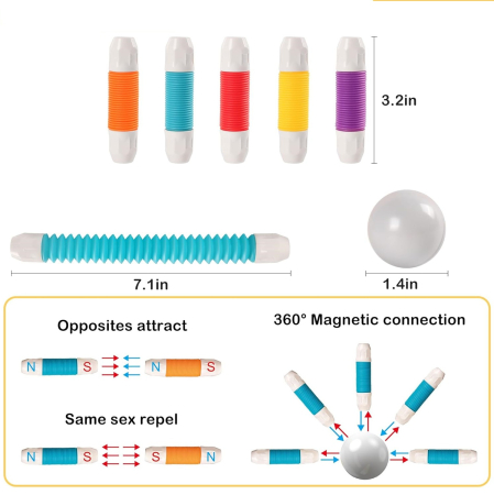 Set magnetic flexibil de construcţie 3D – 3+ [4]