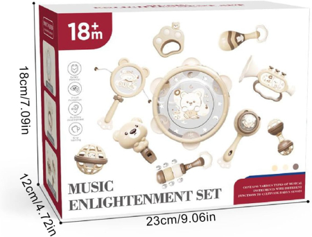 Set multifuncțional cu instrumente muzicale de percuție pentru bebeluși - 10 Piese [3]