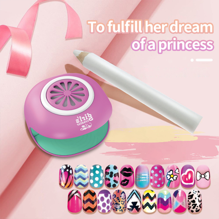 Set pictură pentru unghii, cu accesorii – multicolor [2]
