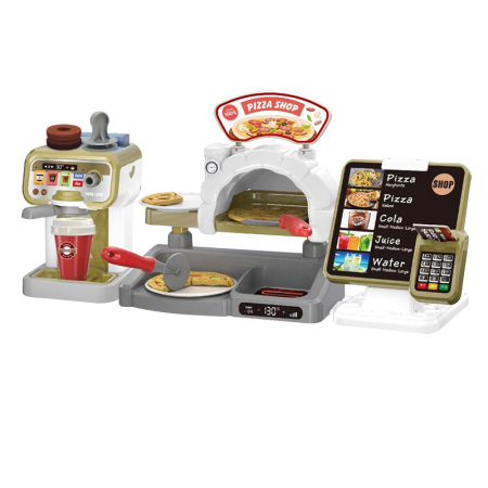Jucarii educative - Set "Pizza SHOP" , casă de marcat – jucărie de rol 3+