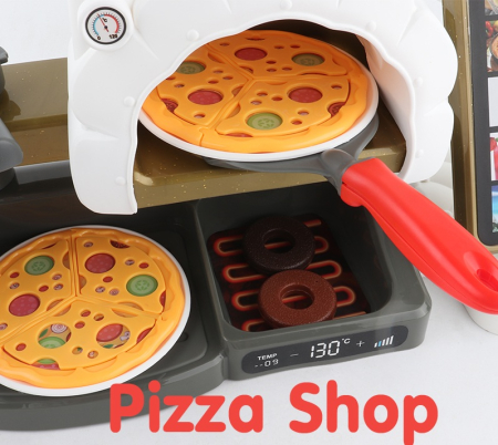 Set "Pizza SHOP" , casă de marcat – jucărie de rol 3+ [4]
