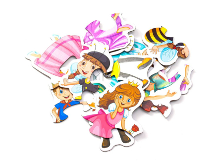 Set puzzle educativ 6 în 1 cu piese mari – personaje din basme [3]