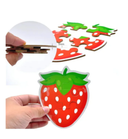 Set puzzle fructe – 33 piese cu piese mari pentru copii [3]