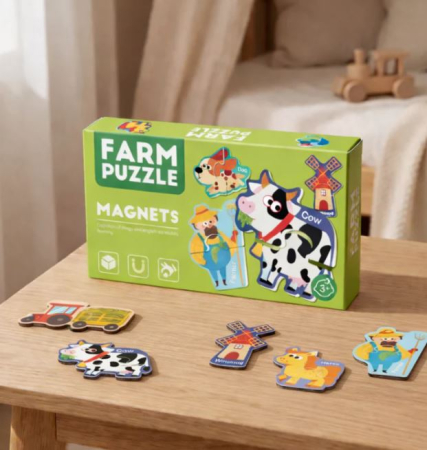 Set puzzle magnetic – Animale de la fermă [2]