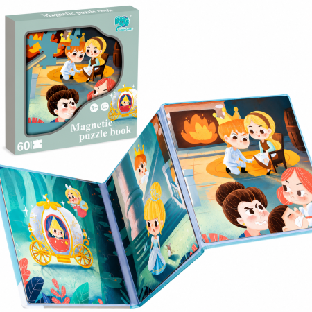 Set Puzzle Magnetic ,,Cenușăreasa și pantoful de sticlă" – 60 Piese [1]