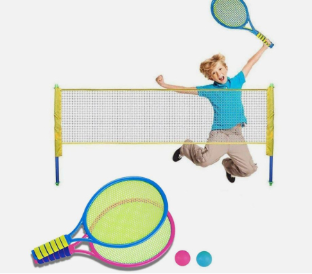 Set rachete tenis pentru copii cu 2 mingi, multicolor [1]