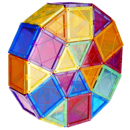 Set STEM 3D Magnetic – 60 / 100 / 120 piese, Joc Educativ Constructii 3+ [1]