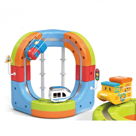 Cadouri de Sarbatori - Set tren cu traseu magnetic si circuit 3D – 23 piese